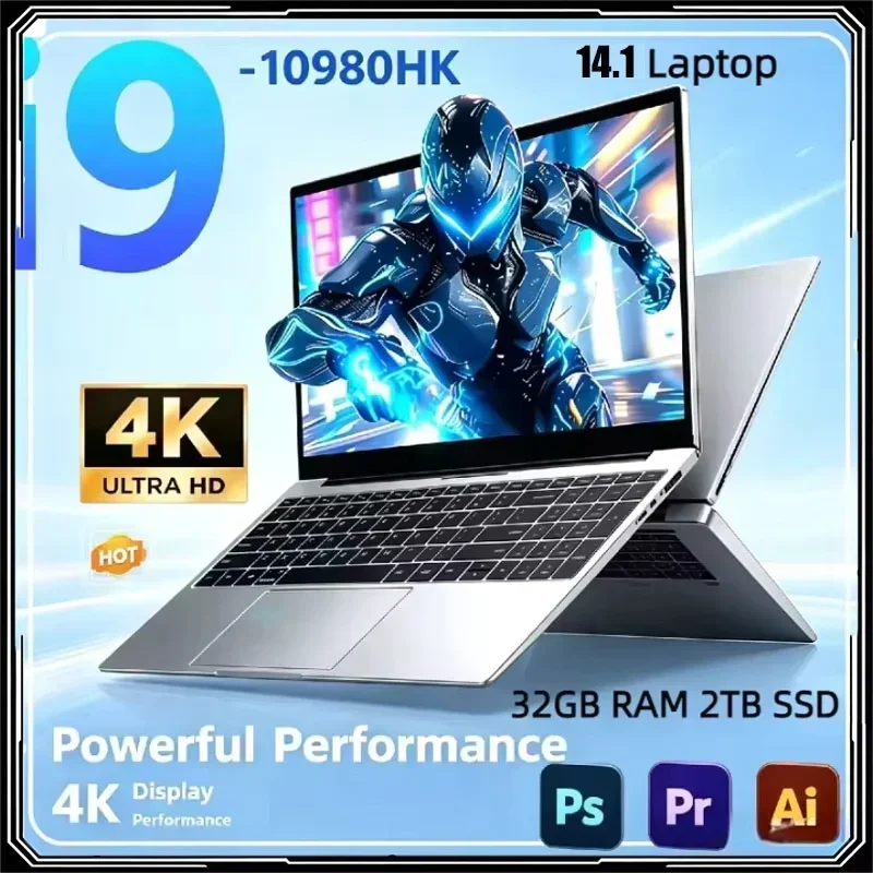 Gaming Keyboard 2026 - Ordinateur portable de jeu 2026, 14,1