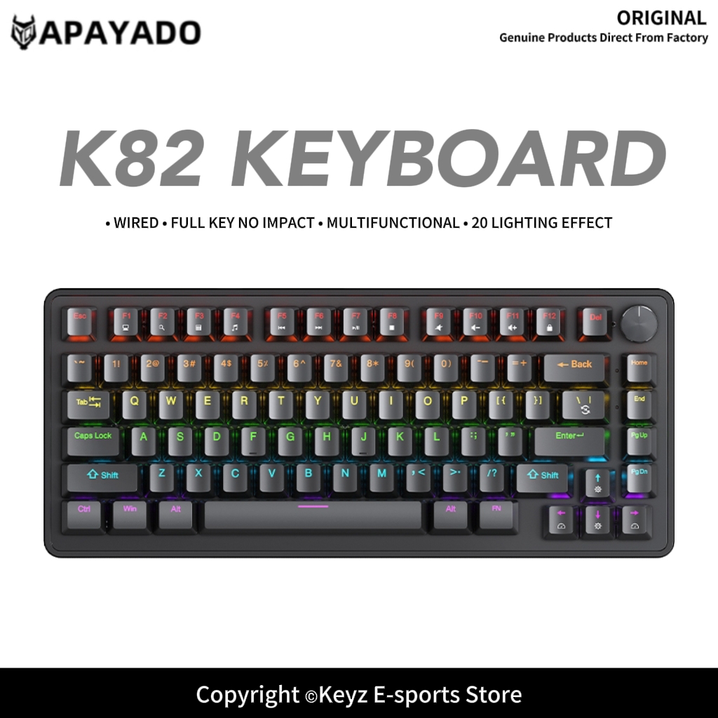Clavier mécanique portable fil - Gaming Keyboard Hot Swappable avis et prix