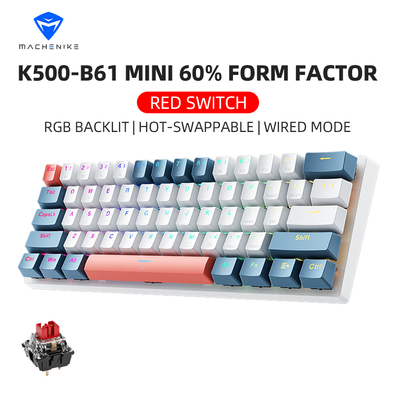 K500-B61 Machenike Mini clavie - Keyboard Gaming Blue Switch avis et prix