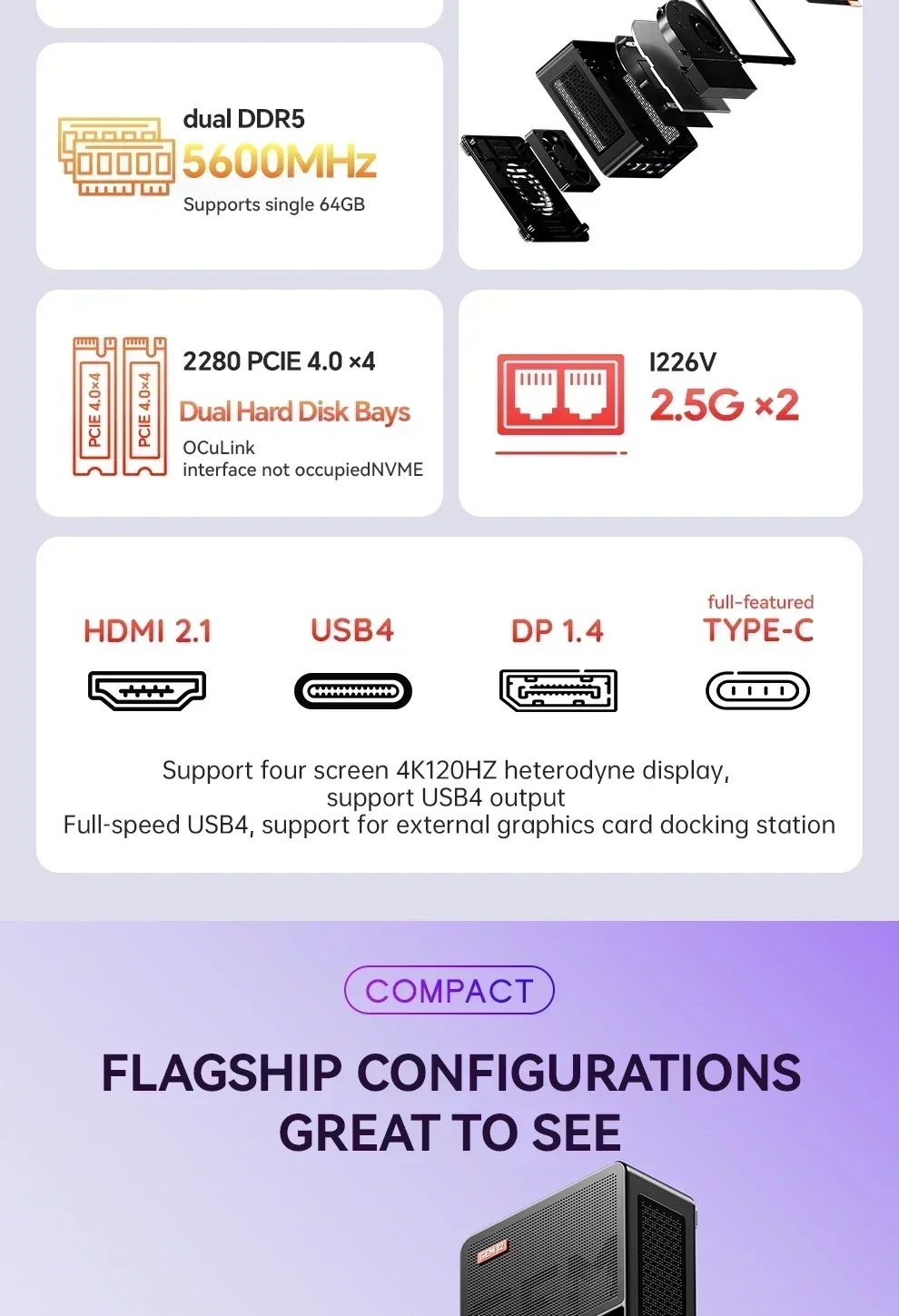 Mini PC Aoostar GEM12 AMD Ryze - Amd Cpu Ryzen 7 avis et prix